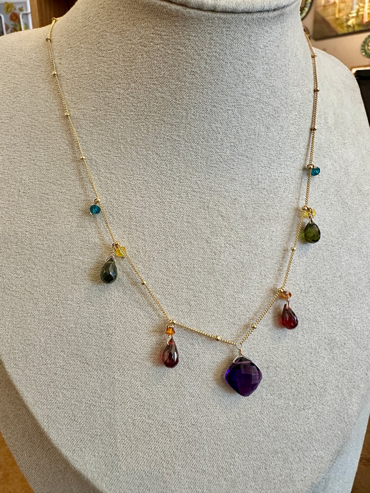 Zina Necklace Amethyst