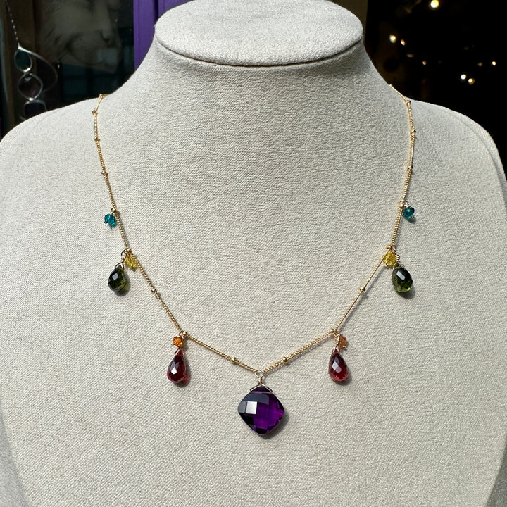 Zina Necklace Amethyst