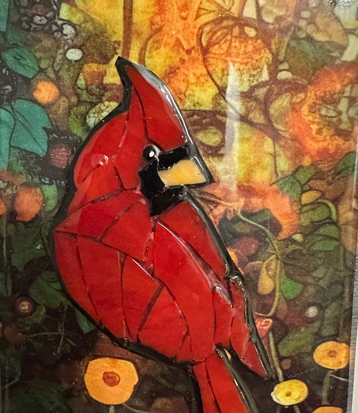 Male Cardinal Mosaic
