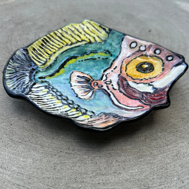 Fish Dish Large Pastel