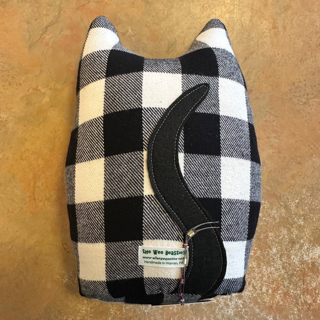 Plushie Cat Black & White