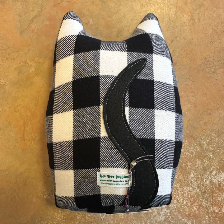 Plushie Cat Black & White