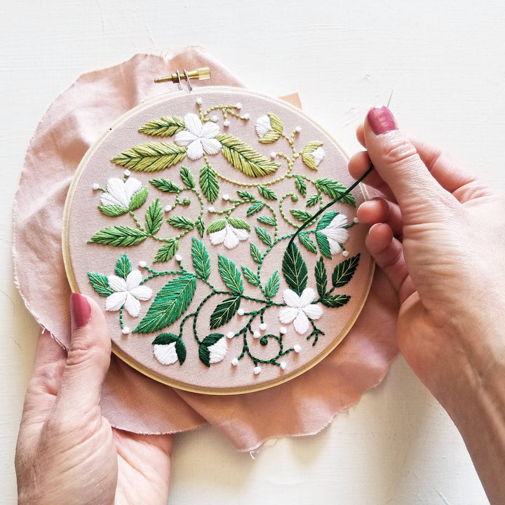 Blissful Blooms Beginner Hand Embroidery Kit
