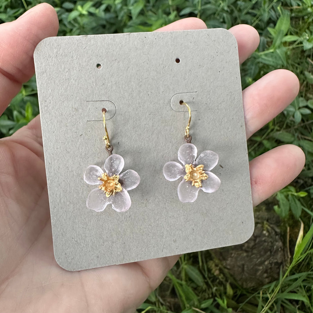 Cherry Blossom Wire Earrings