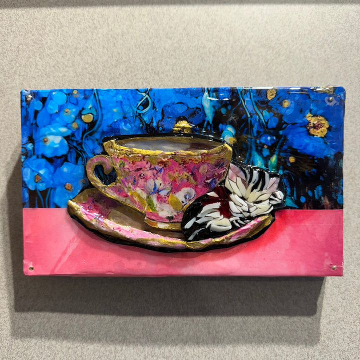 Teacup + Sleepy Kitten Mosaic