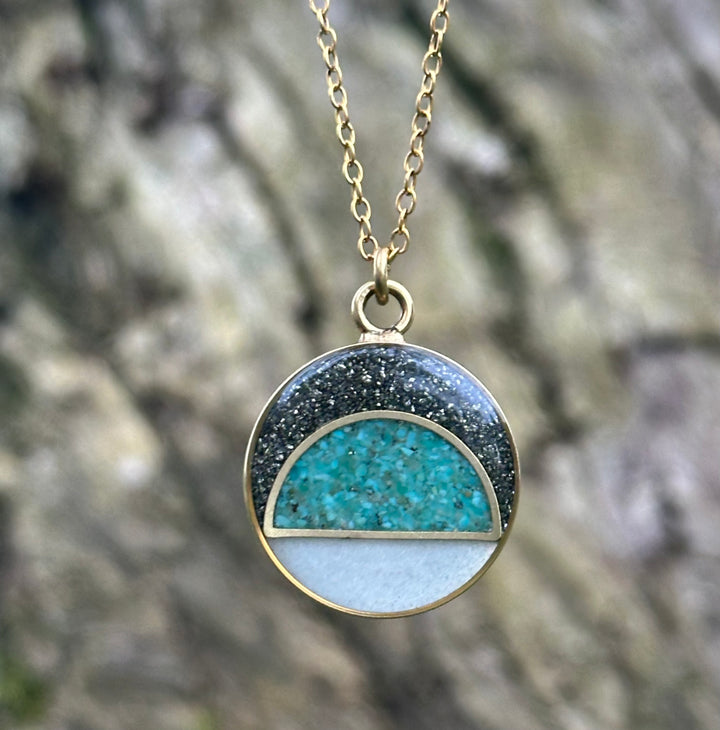 The Sunrise Inlay Necklace