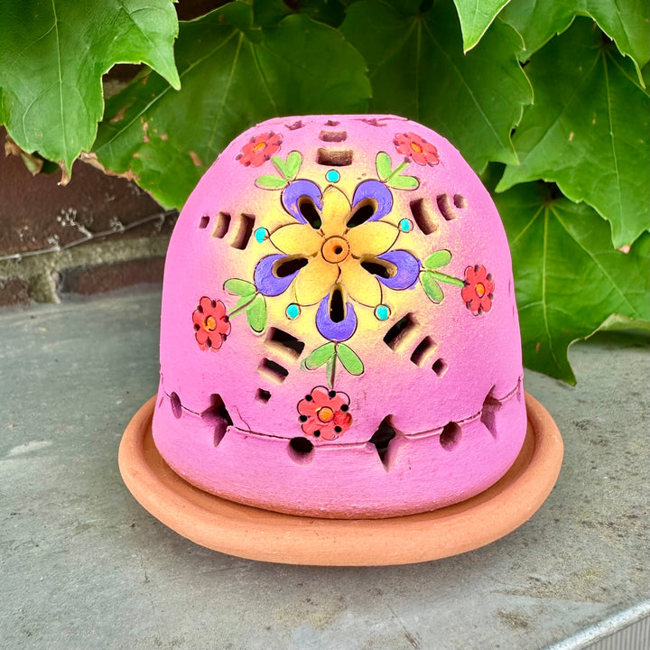 Luminary Geometric Flowers Purple + Pink