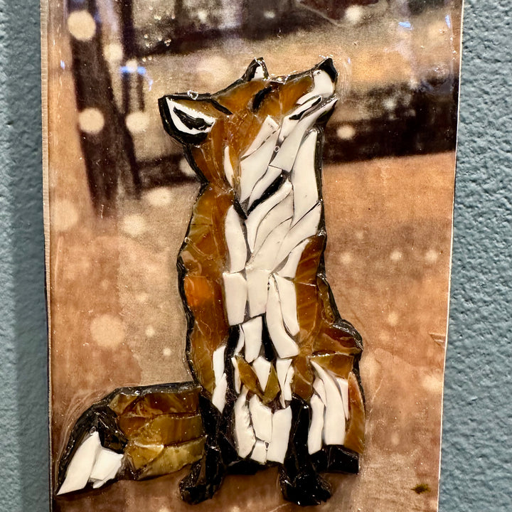 Fox Mosaic Totem