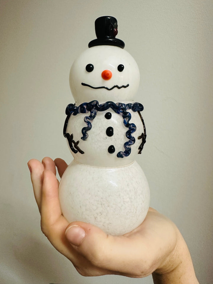 Snowman Large with Blue Scarf
