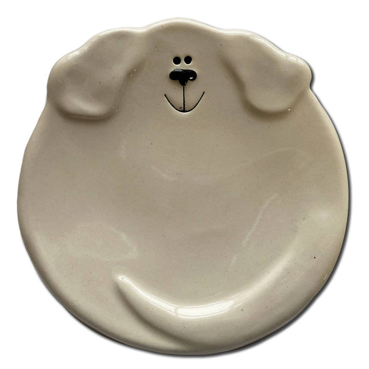 5" White Dog Dish