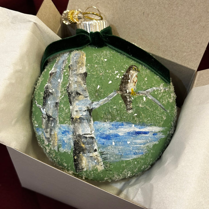 Hand Painted Bird Ornament