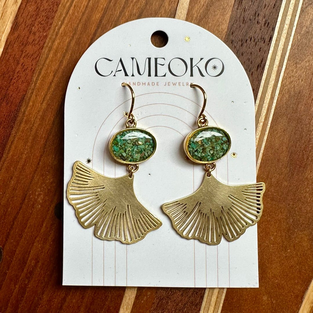 Ginkgo Dangle Earrings