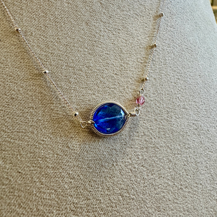 Erika Layering Necklace Blue Quartz Sterling Silver