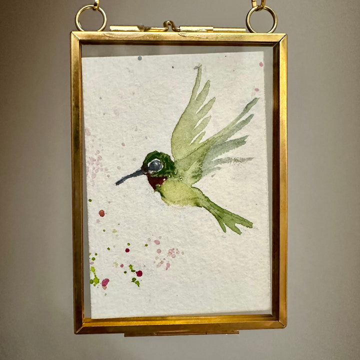 Mini Ruby Throat Hummingbird