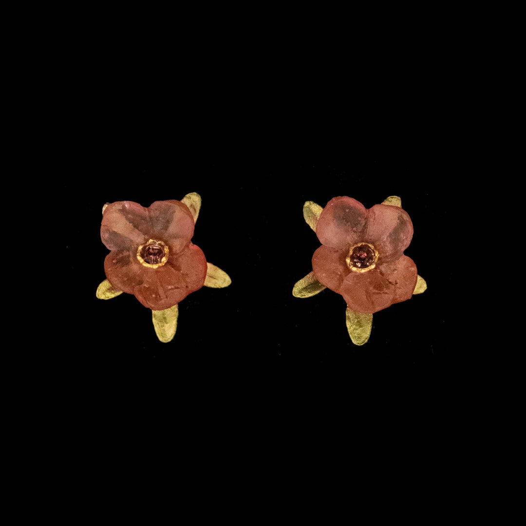 French Bouquet Post Earrings - Pink