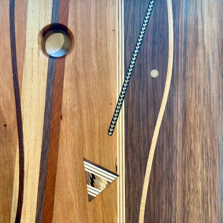 Cheese Board Large Wooden Chevron Charcuterie