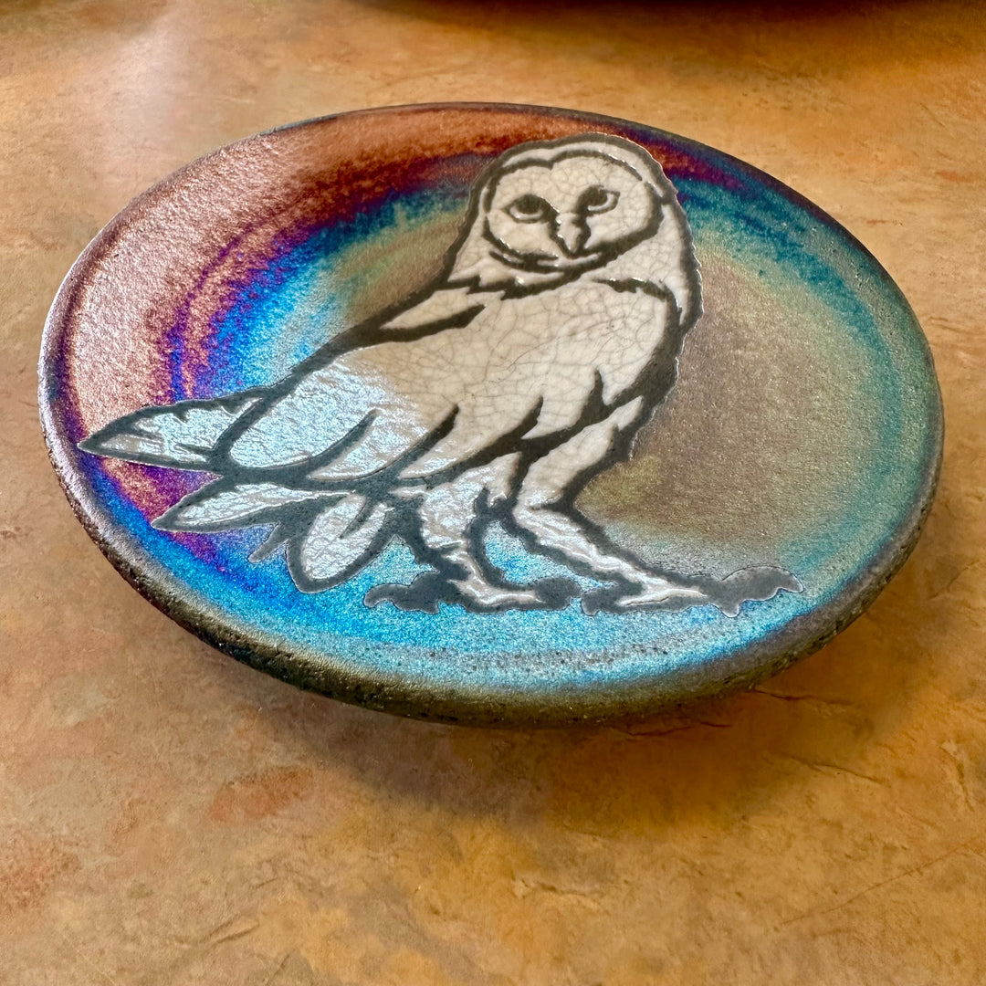 Small Silhouette Plate Owl