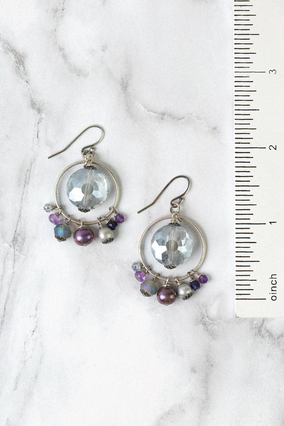 Reflections Crystal + Freshwater Pearl Statement Earrings