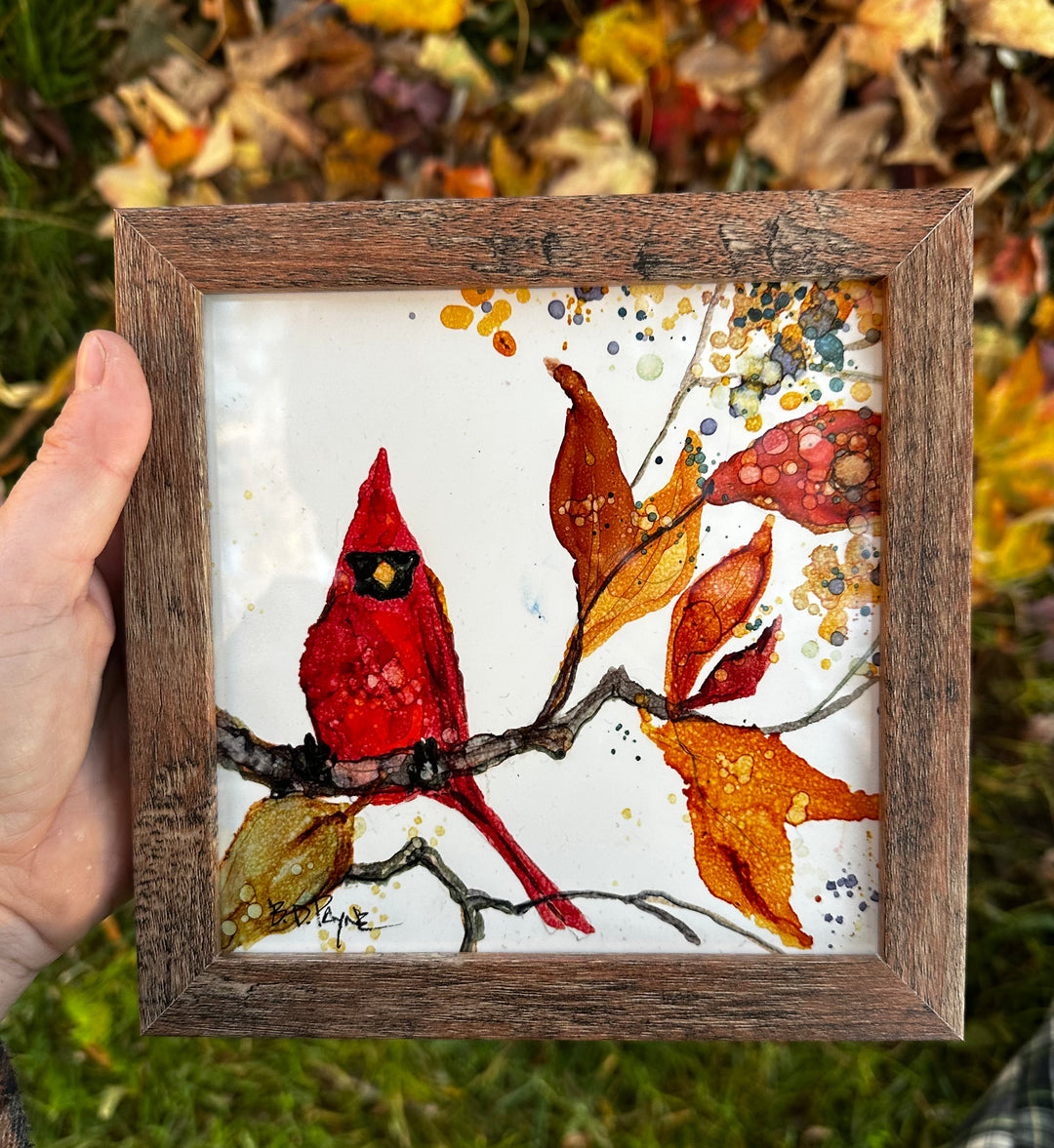 Splashes of Fall Mini Painting