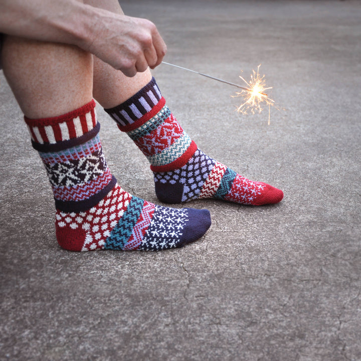 Adult Crew Socks Stars and Stripes