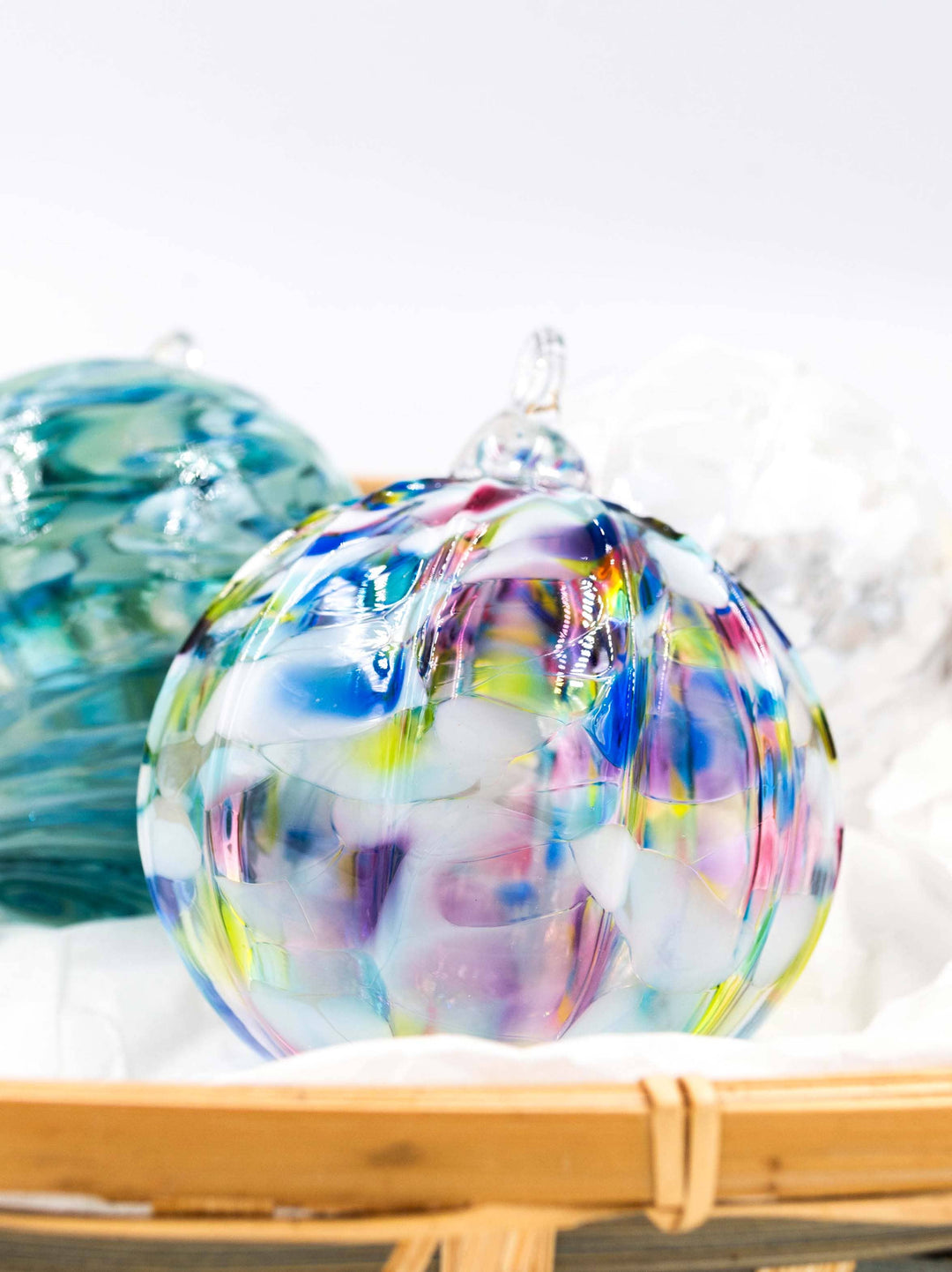 Island Blue Glass Ornament