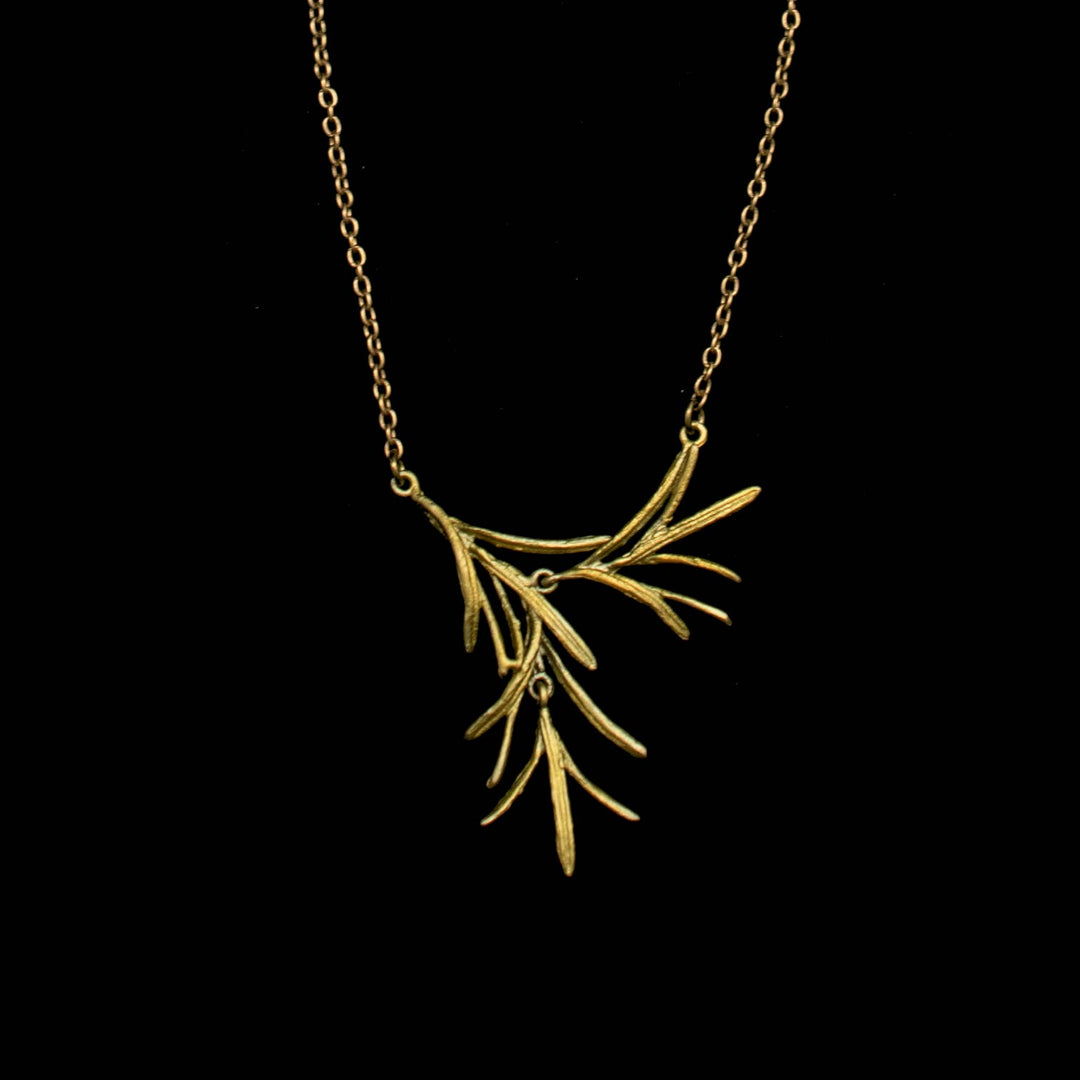 Dainty Rosemary Pendant Necklace