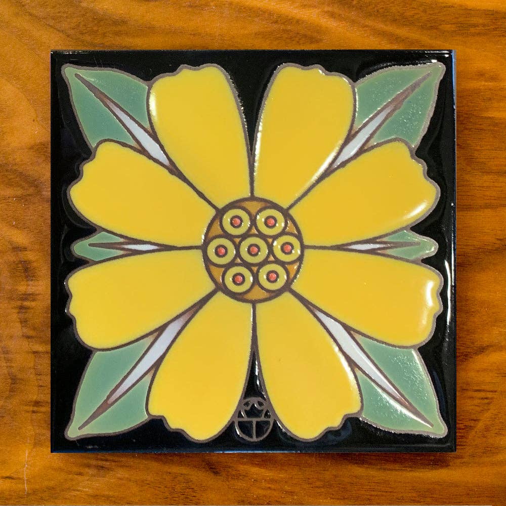 Wil Taylor Brittlebush Art Tile Trivet