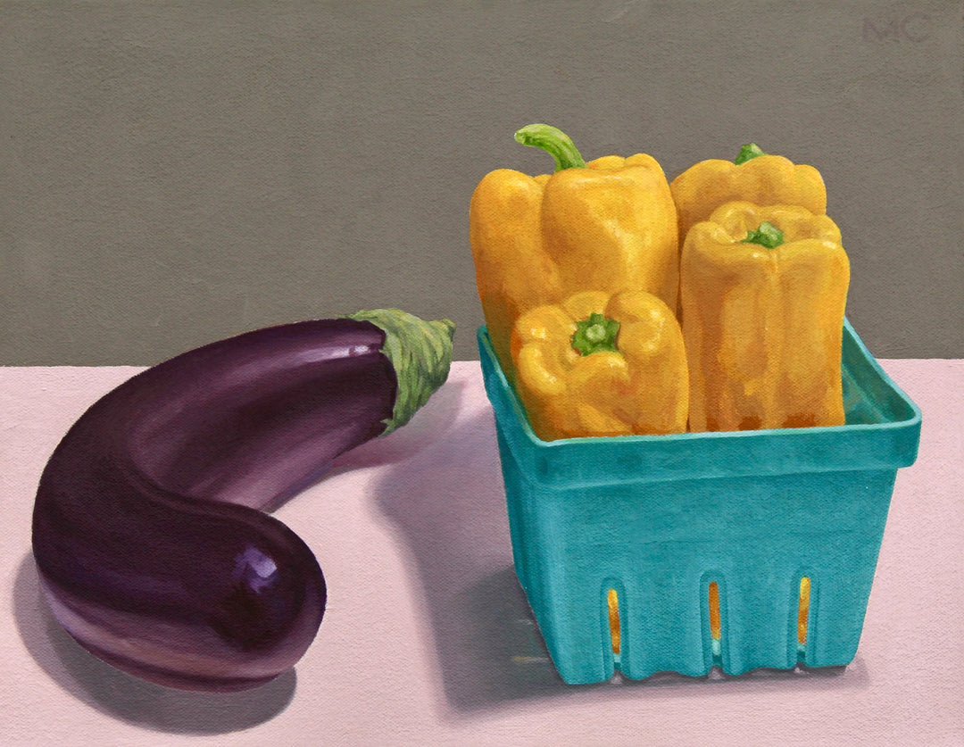 Yellow Peppers and Eggplant