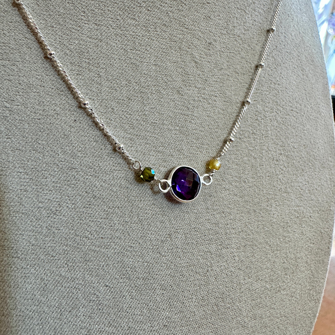 Erika Layering Necklace Amethyst