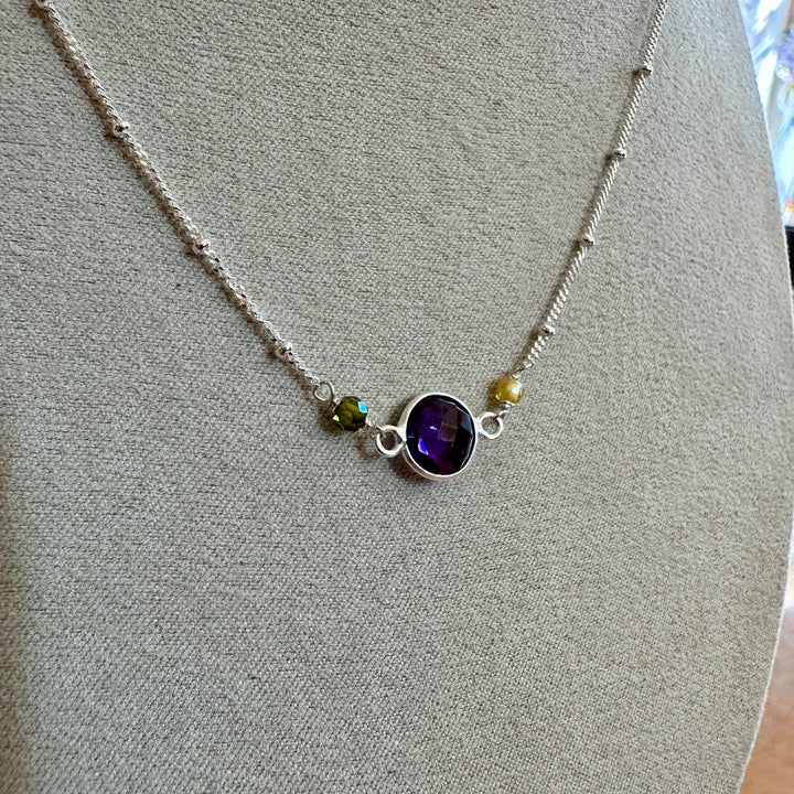 Erika Layering Necklace Amethyst