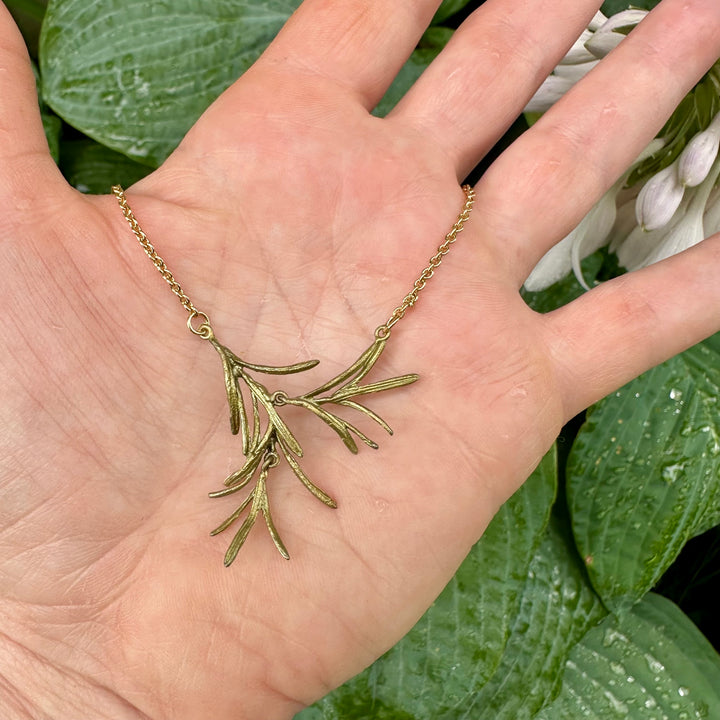 Dainty Rosemary Pendant Necklace