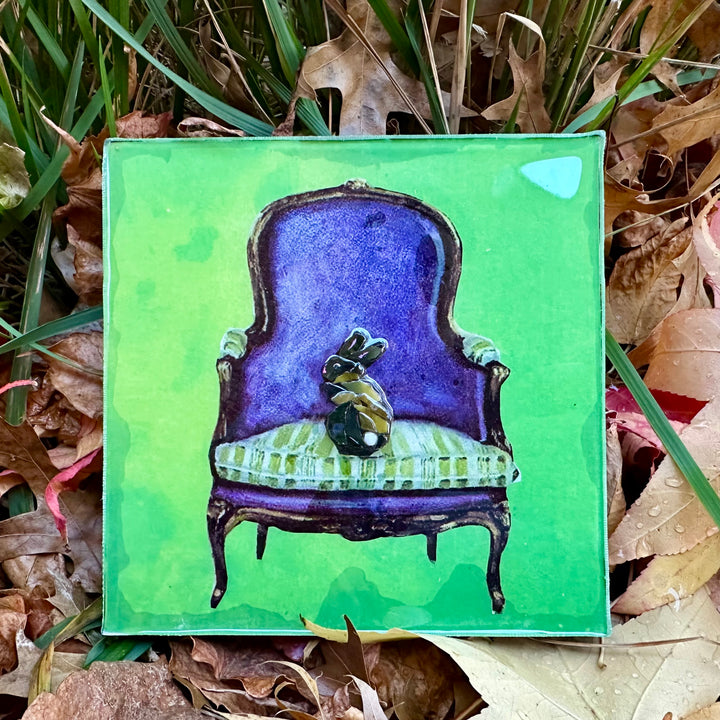 Cotton Tail on Chair Mosaic