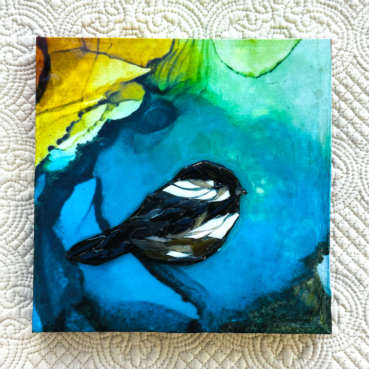 Black Cap Chickadee Mosaic 5