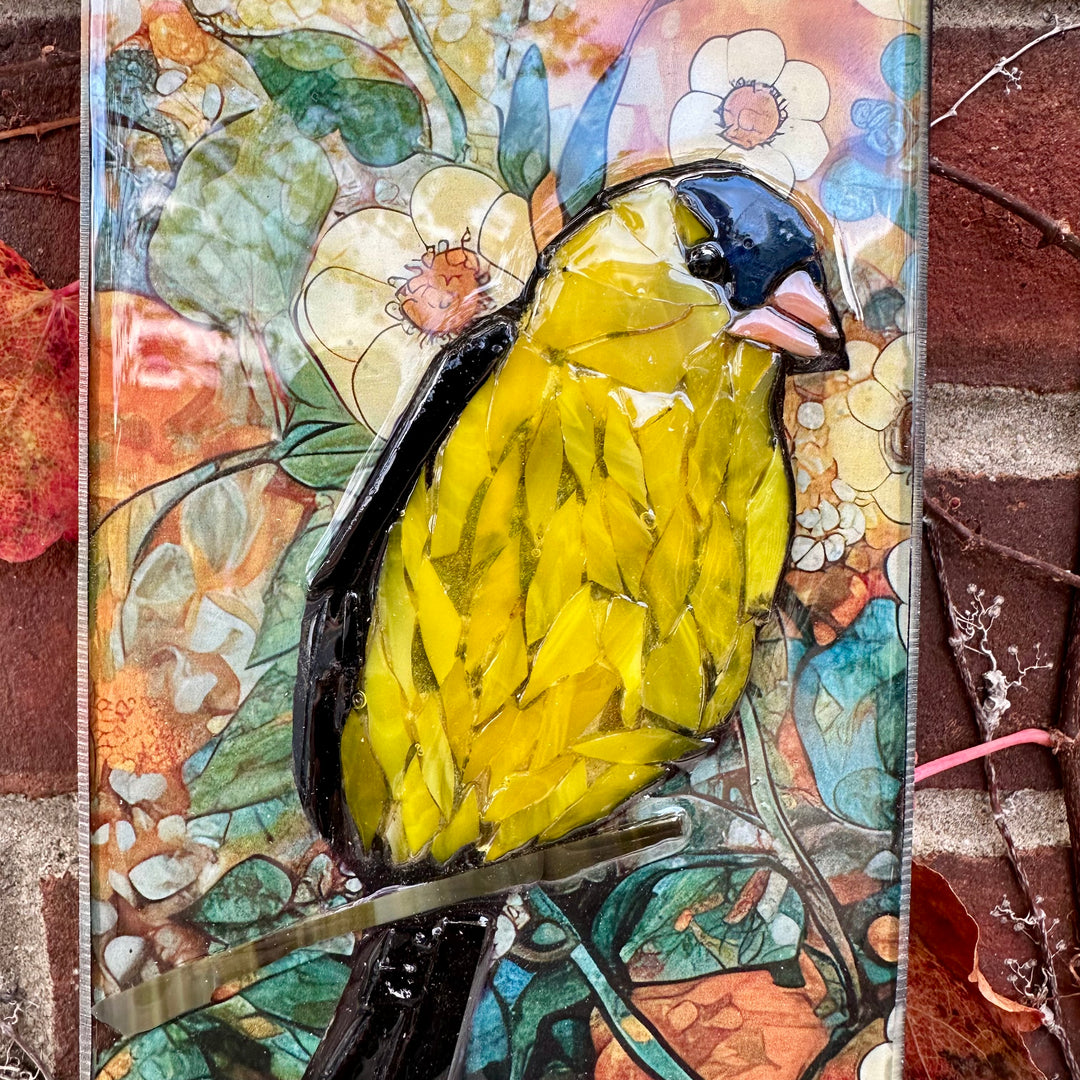Goldfinch Totem Mosaic