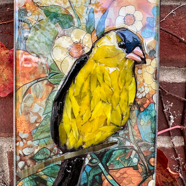Goldfinch Totem Mosaic