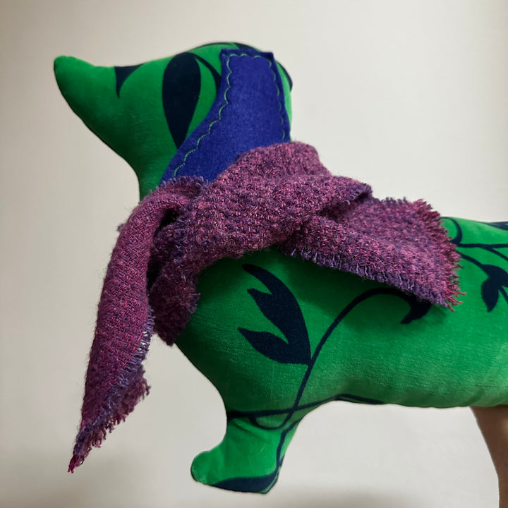 Plush Doxie with Scarf