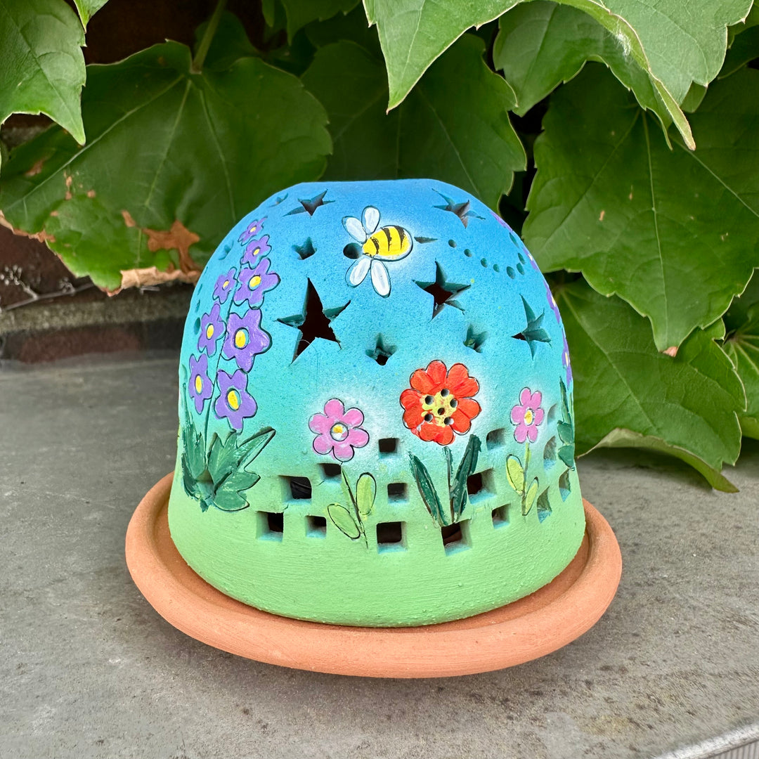 Luminary Flower Garden + Bumblebees
