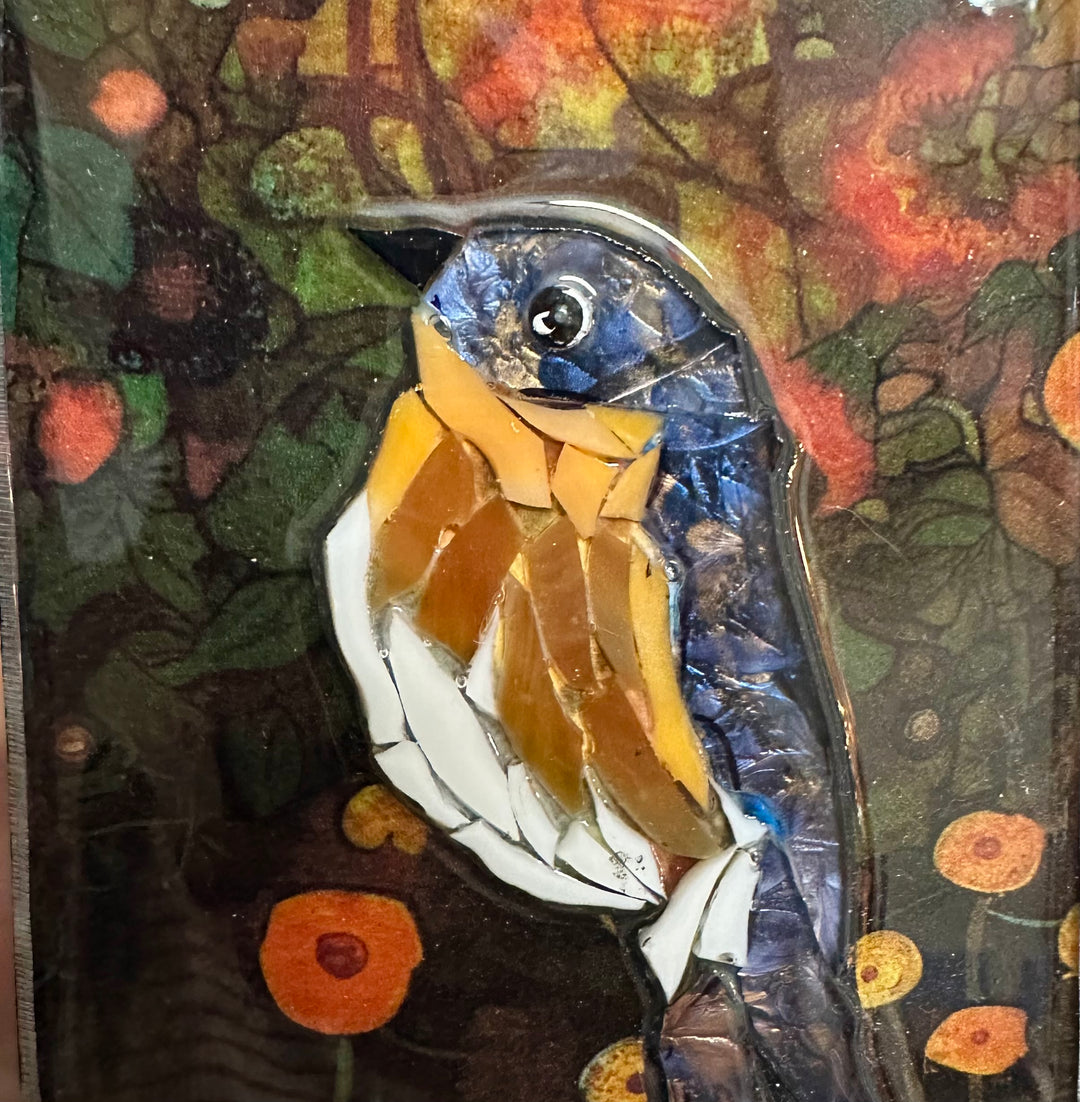 Blue Bird to the Left Mosaic