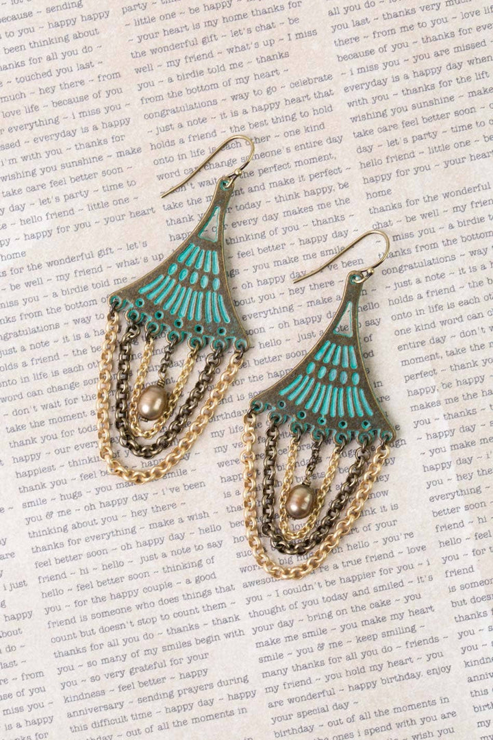 Atlas Mixed Metal, Freshwater Pearl Statement Earrings