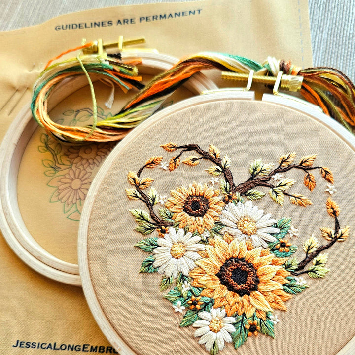"Fall in Love" Hand Embroidery Kit