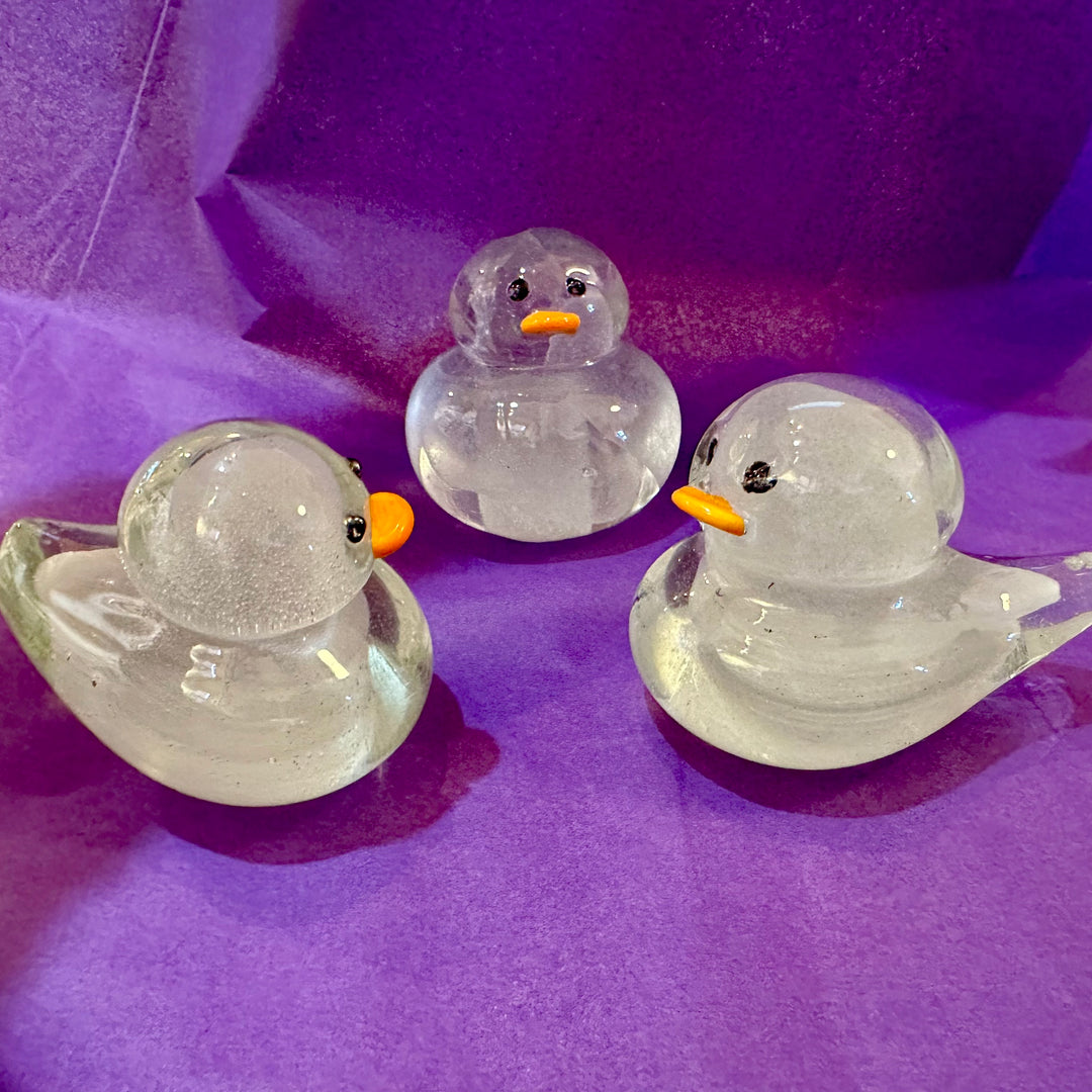 Glass Duck Glow in the Dark