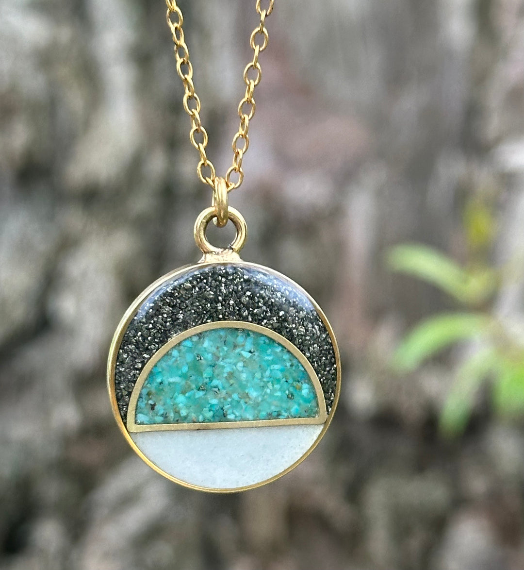 The Sunrise Inlay Necklace