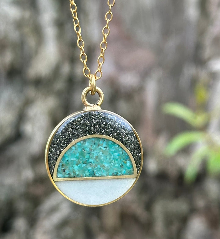 The Sunrise Inlay Necklace