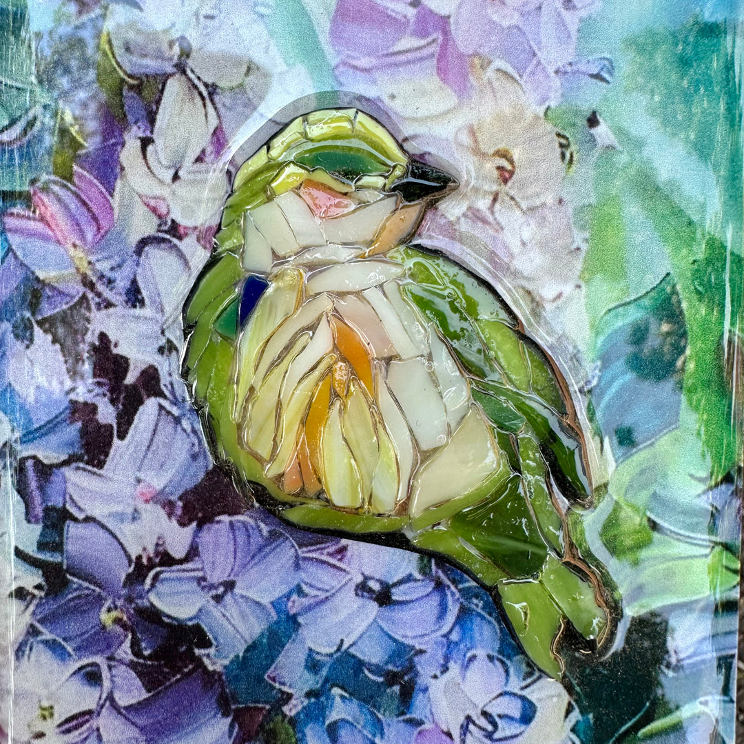 Green Bird &amp; Lilacs