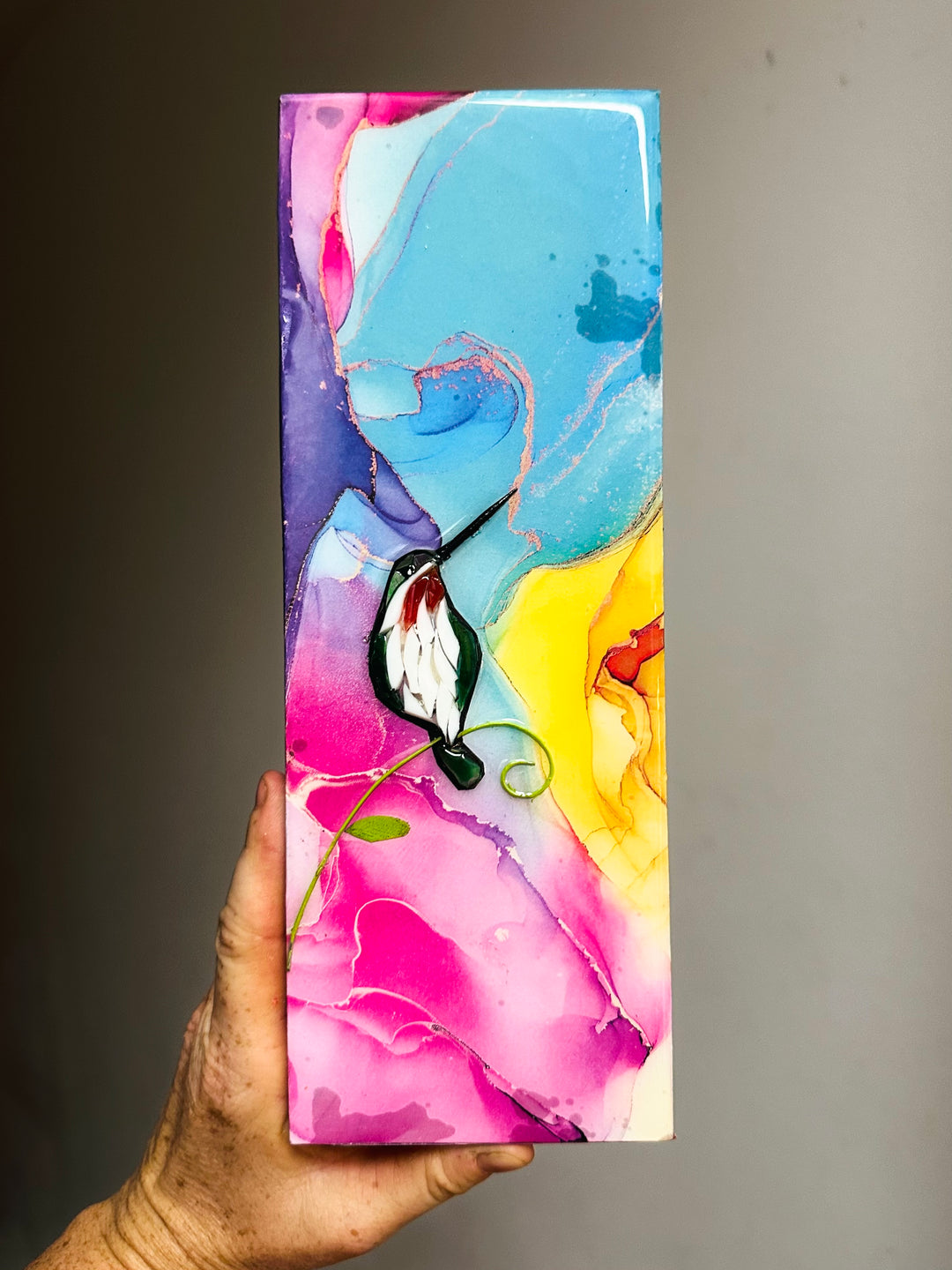 Hummingbird Mosaic Vibrant