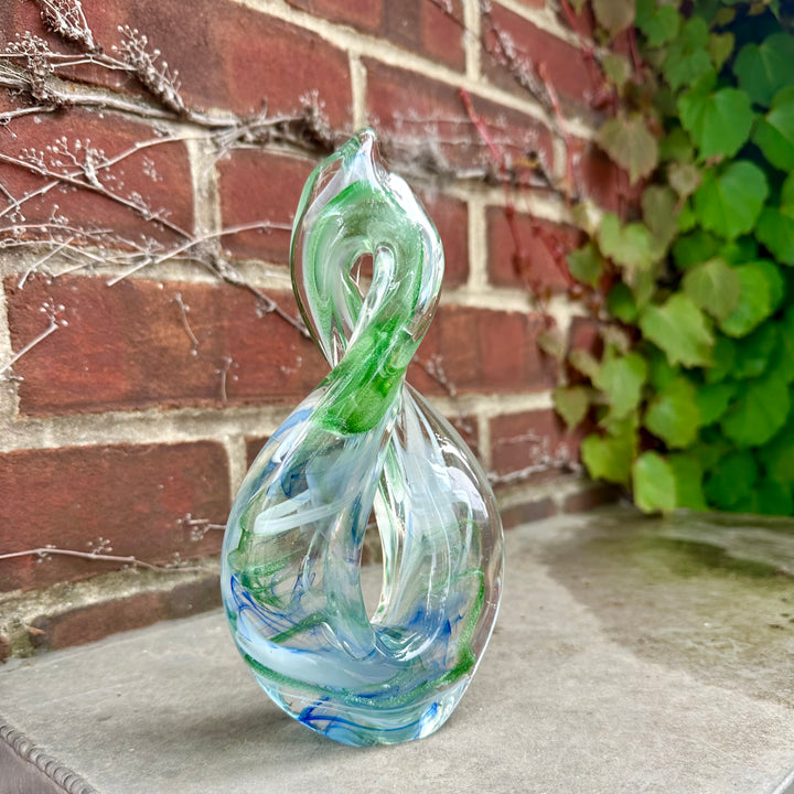 Infinity Loop Medium Green , White + Blue