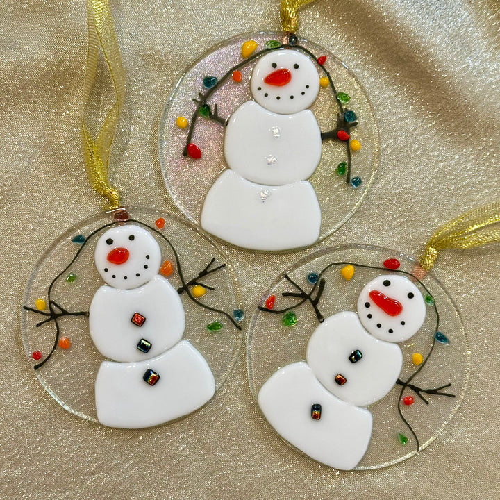Snowman with Lights Ornament
