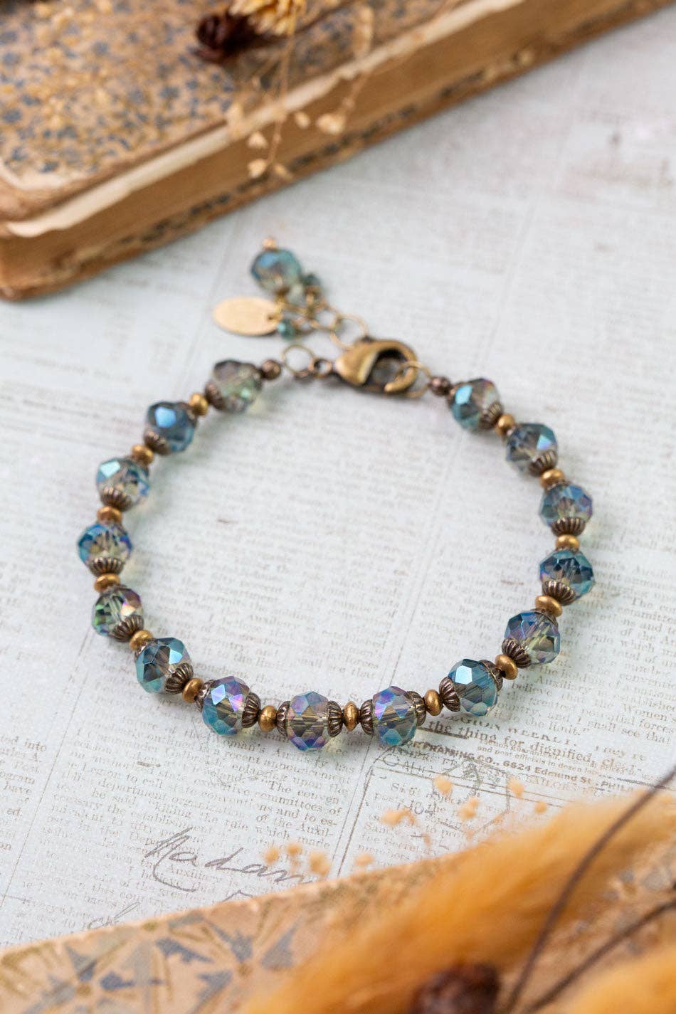 Crisp Autumn Crystal Simple Bracelet