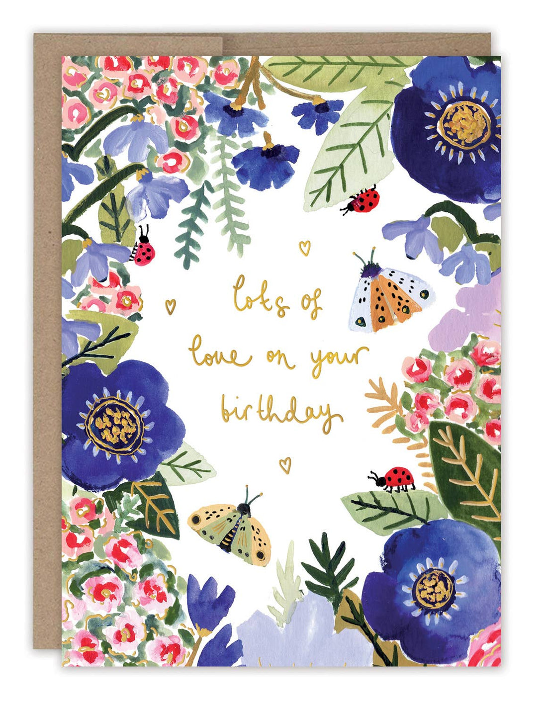 Birthday Card: Bugs &amp; Flowers