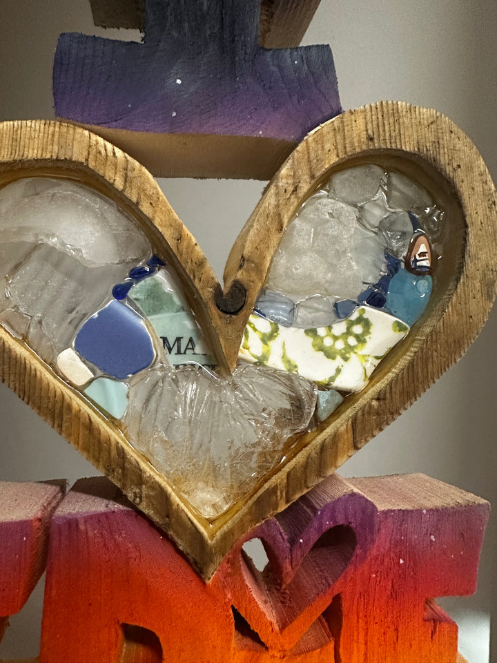 I ❤️ Erie - Beach Glass + Driftwood